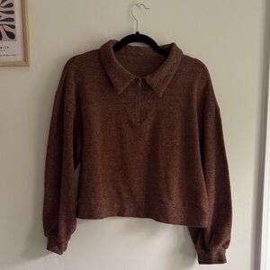 Cozy Brown Turtleneck Sweater